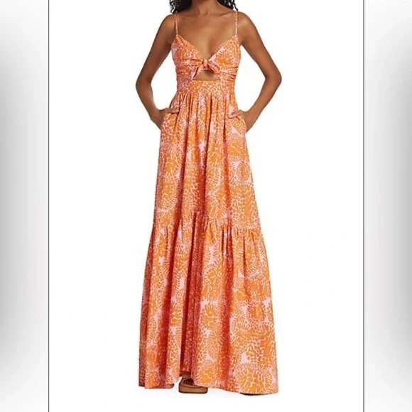 chinese dress ladies Bianca Strapless Pleated Maxi Dress